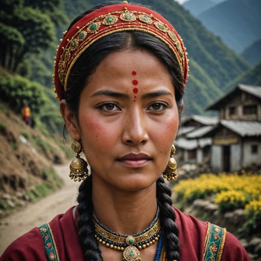 Nepali Indian woman from India (Sikkim, Darjeeling) — South Asia