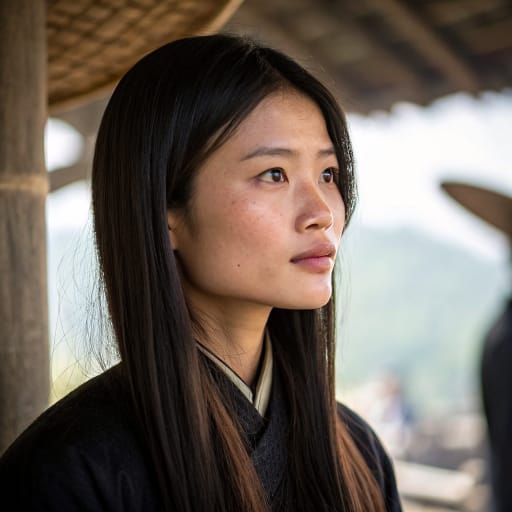 Nùng woman from Vietnam, Guangxi (China)
