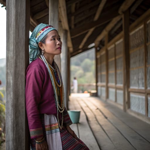 Palaung (Ta'ang) woman from Northern Shan State, Myanmar (also Yunnan, China and northern Thailand) — related phenotype reference