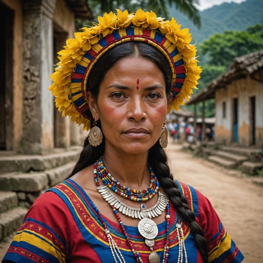 Palenquero woman from Palenque de San Basilio (Bolívar, Colombia)