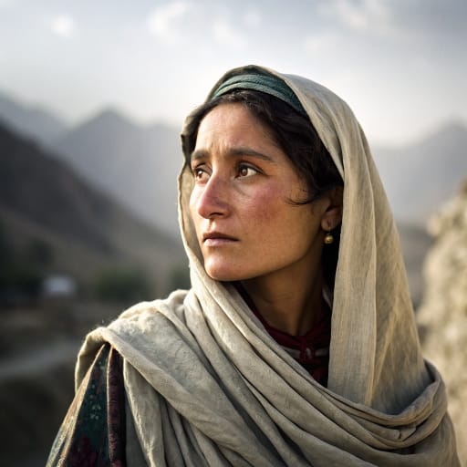 Pashai woman from Hindu Kush foothills (Laghman, Nangarhar, Kapisa, Kunar), Afghanistan — Southern Asia