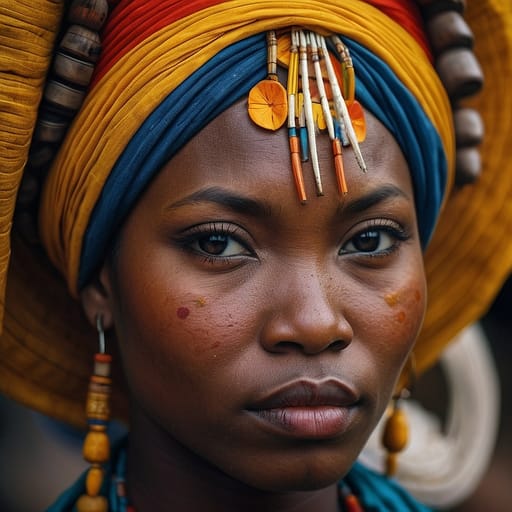 Punu woman from Gabon, Republic of Congo — related phenotype reference