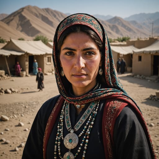 Qarai woman from Torbat-e Heydarieh and the surrounding districts of Razavi Khorasan, northeastern Iran