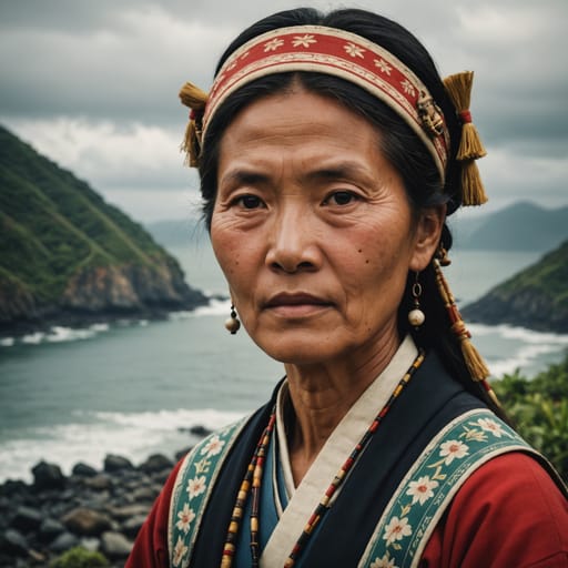 Qauqaut woman from Su-ao and the surrounding coast, southern Yilan County, northeastern Taiwan