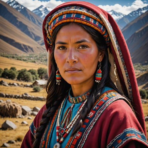 Quechua Chilean woman from Chile (northern Andean regions)