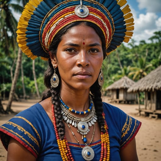 Rama woman from Nicaragua (Rama Cay, Bluefields Bay)