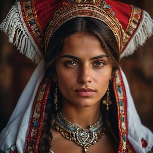 Romani European woman from Pan-European Romani populations