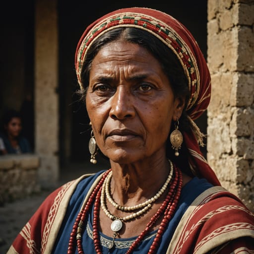 Rutuli woman from The Tyrrhenian coast of Latium around Ardea, south of Rome, in modern Lazio, Italy.