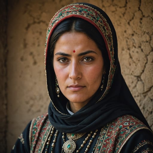 Şaddilî woman from Northern Khorasan in northeastern Iran, centered on Bojnurd in North Khorasan Province