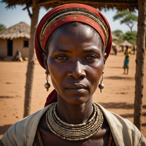 Sandawe woman from Kondoa District, Dodoma Region, central Tanzania
