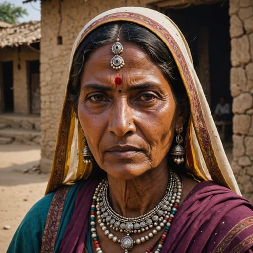 Sansi woman from Northwestern India, chiefly Rajasthan, Punjab, Haryana, Delhi, Madhya Pradesh, Uttar Pradesh and Gujarat, with smaller communities in Pakistan