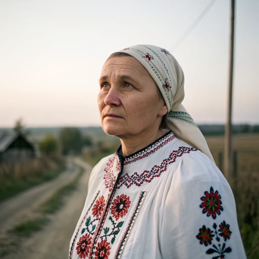 Severians woman from Desna, Seym and Sula river basins: northeastern Ukraine (Chernihiv and Sumy regions) and the adjoining Kursk and Bryansk regions of Russia