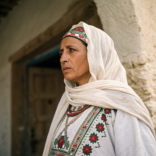 Shawiya (Chaoui) woman from Aurès Mountains, eastern Algeria — related phenotype reference