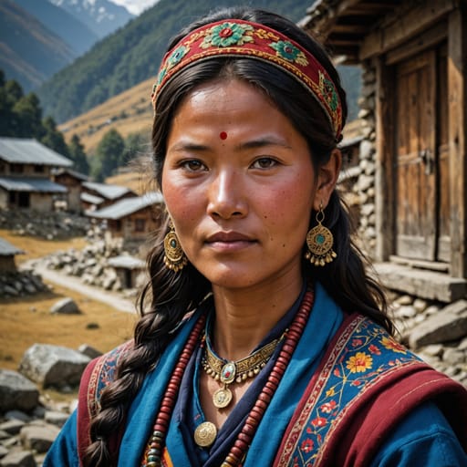 Sherpa woman from Nepal (Solukhumbu) — South Asia