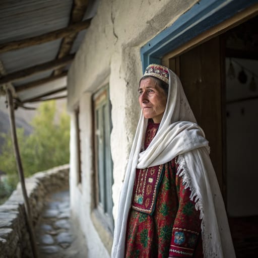 Shina (Shin) woman from Gilgit, Astore, Chilas and Kohistan, Gilgit-Baltistan, Pakistan — Southern Asia