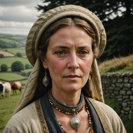 Silures woman from Southeast Wales, United Kingdom: roughly modern Glamorgan, Monmouthshire and southern Powys, perhaps with some adjoining land
