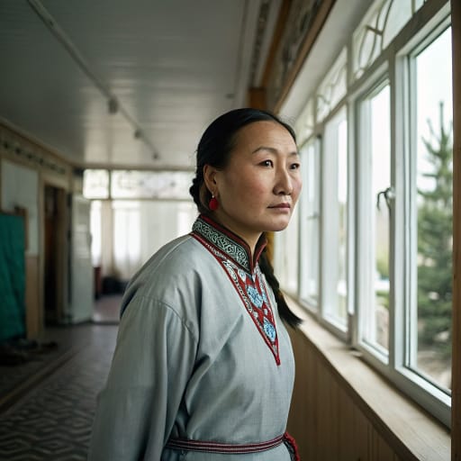 Soyots woman from Okinsky District, Republic of Buryatia, Russia (Eastern Sayan) — Northern Asia