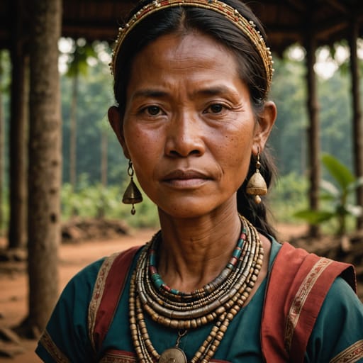 Tampuan woman from Ratanakiri Province, northeastern Cambodia