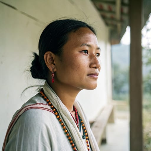 Tangkhul Naga woman from Ukhrul district, Manipur, India (also Somra tract, Myanmar) — Southern Asia