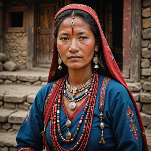 Thakali woman from Nepal (Mustang) — South Asia