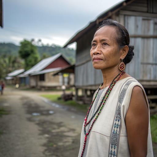Tobelo woman from Northeastern Halmahera and nearby islands, North Maluku, Indonesia, with older communities on Seram and southern Halmahera