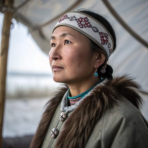 Tofalar woman from Nizhneudinsky District, Irkutsk Oblast, Russia (Eastern Sayan) — related phenotype reference