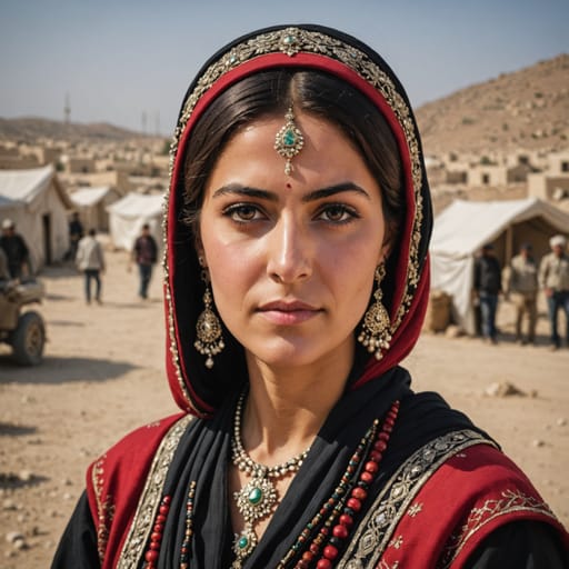 Turkish Arab woman from Turkey (southeastern provinces) and cross-border Syria