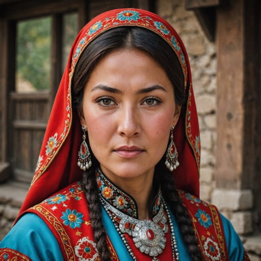 Turkish Kyrgyzstan woman from Kyrgyzstan (Turkish-descended residents)