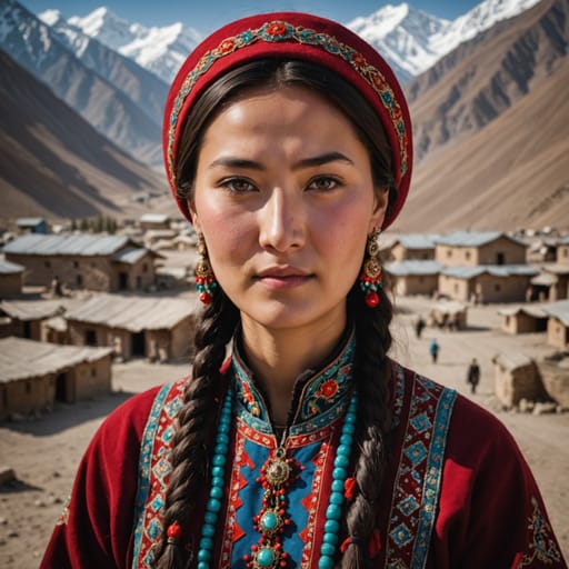 Uyghur Kyrgyzstan woman from Kyrgyzstan (Uyghur-descended residents)