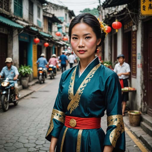 Vietnamese Macanese woman from Macau (Vietnamese-descended residents)