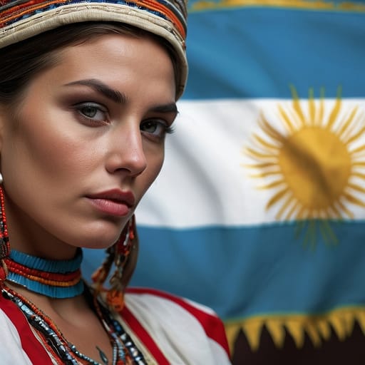 White Argentine woman from Argentina
