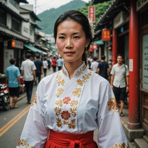 White Hong Kong woman from Hong Kong (white-descended residents)