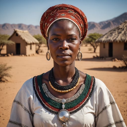 White Namibian woman from Namibia — related phenotype reference