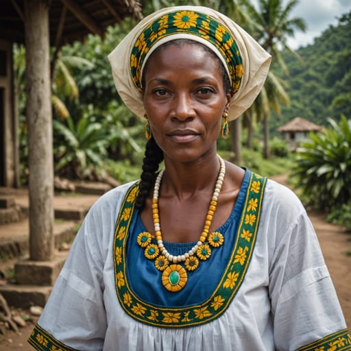 White Vincentian woman from Saint Vincent and the Grenadines