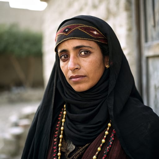 Yemeni Arab woman from Yemen, traditional dress, alternate reference 3, Ethnic Erotic phenotype catalog