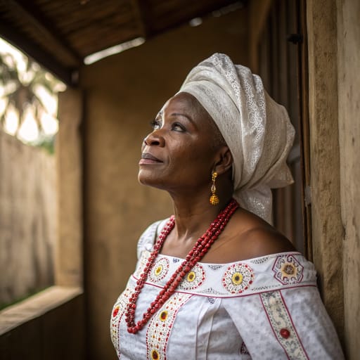 Yorubas : femme, tenue traditionnelle, autre référence 3, catalogue phénotypique Ethnic Erotic